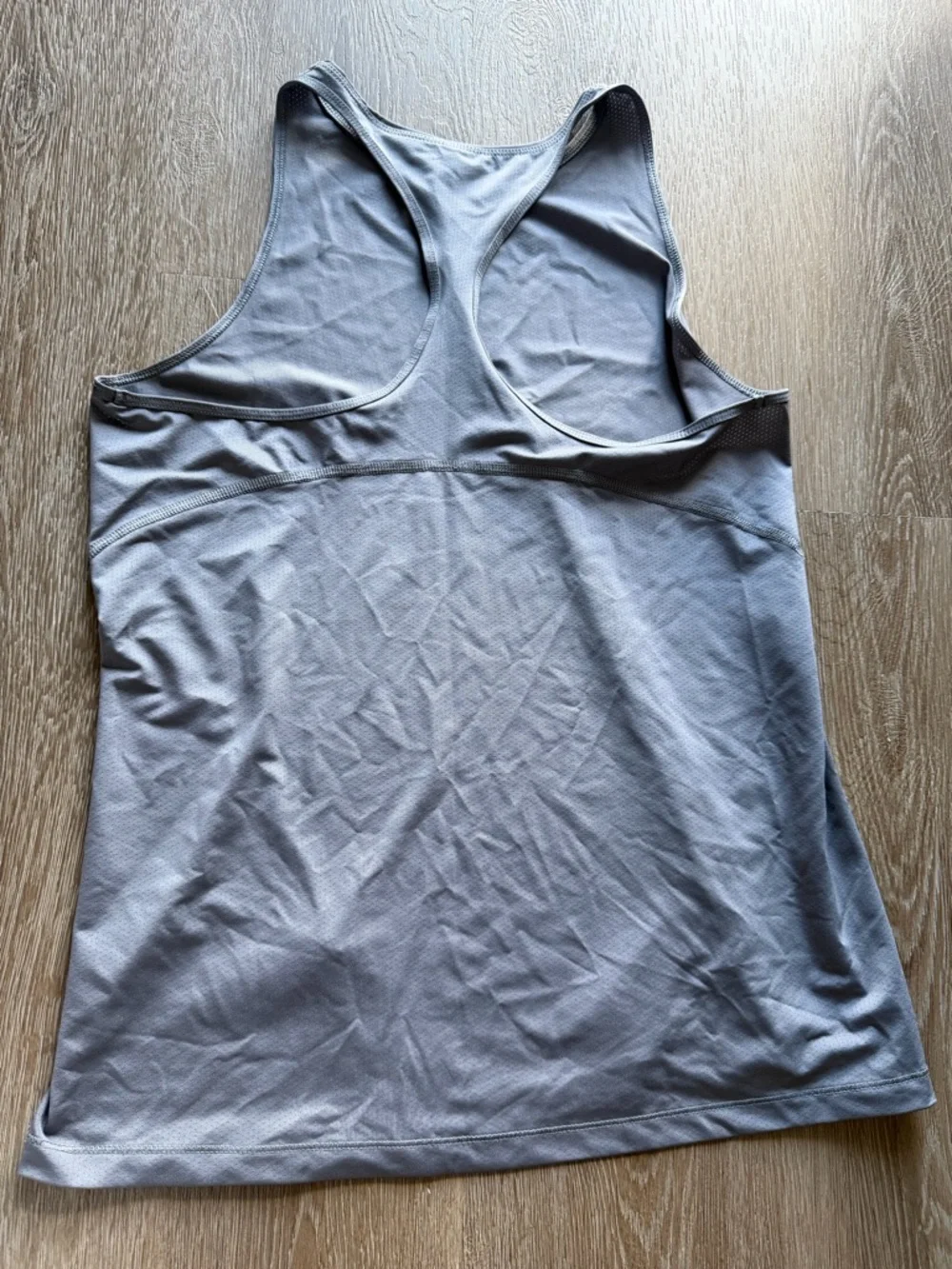 Women's Nike Grey High Neck Racerback Tank Top - Picture 5 of 7